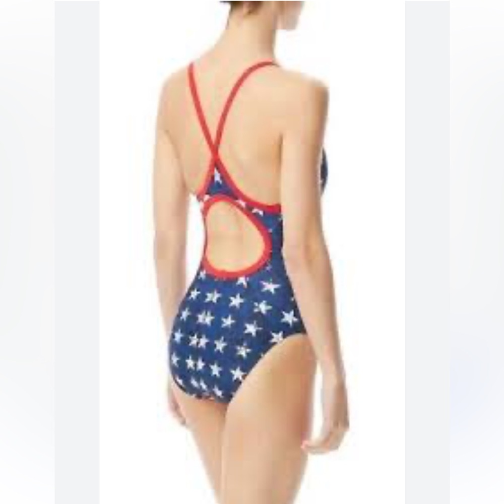 TYR Patriotic Stars and Stripes Kids Swimsuit